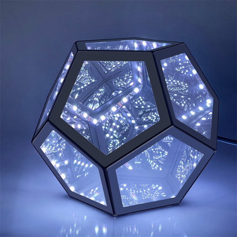 Trance Table Lamp – Geometric LED Infinity Lamp with Remote Control & Multi-Color Light