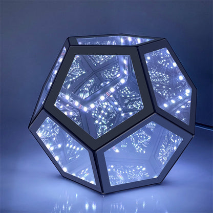 Trance Table Lamp – Geometric LED Infinity Lamp with Remote Control & Multi-Color Light