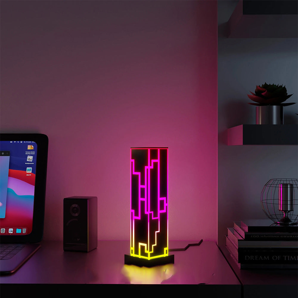 RGB Table Lamp - Adjustable RGB Lighting With Remote Control & USB Powered